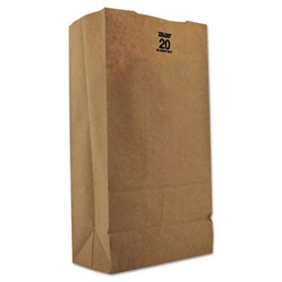 DURO BROWN PAPER BAG #20 20 LB 500CT/PACK ***PICK-UP ONLY***